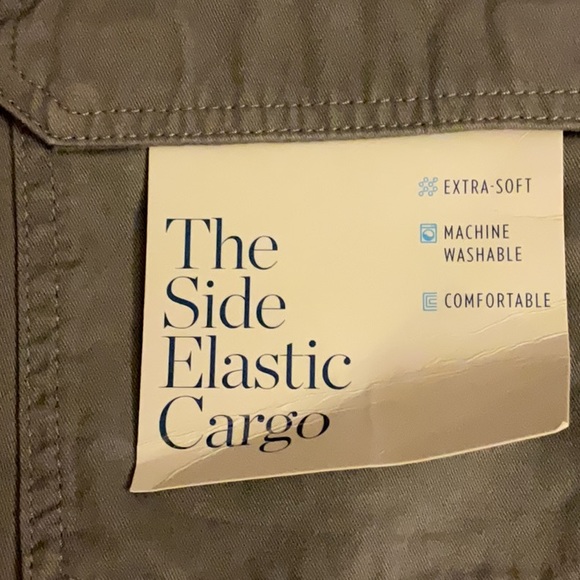 CROFT & BARROW Olive Side Elastic Cargo Short  Big Men’s 52W NWT $55 - Picture 2 of 3